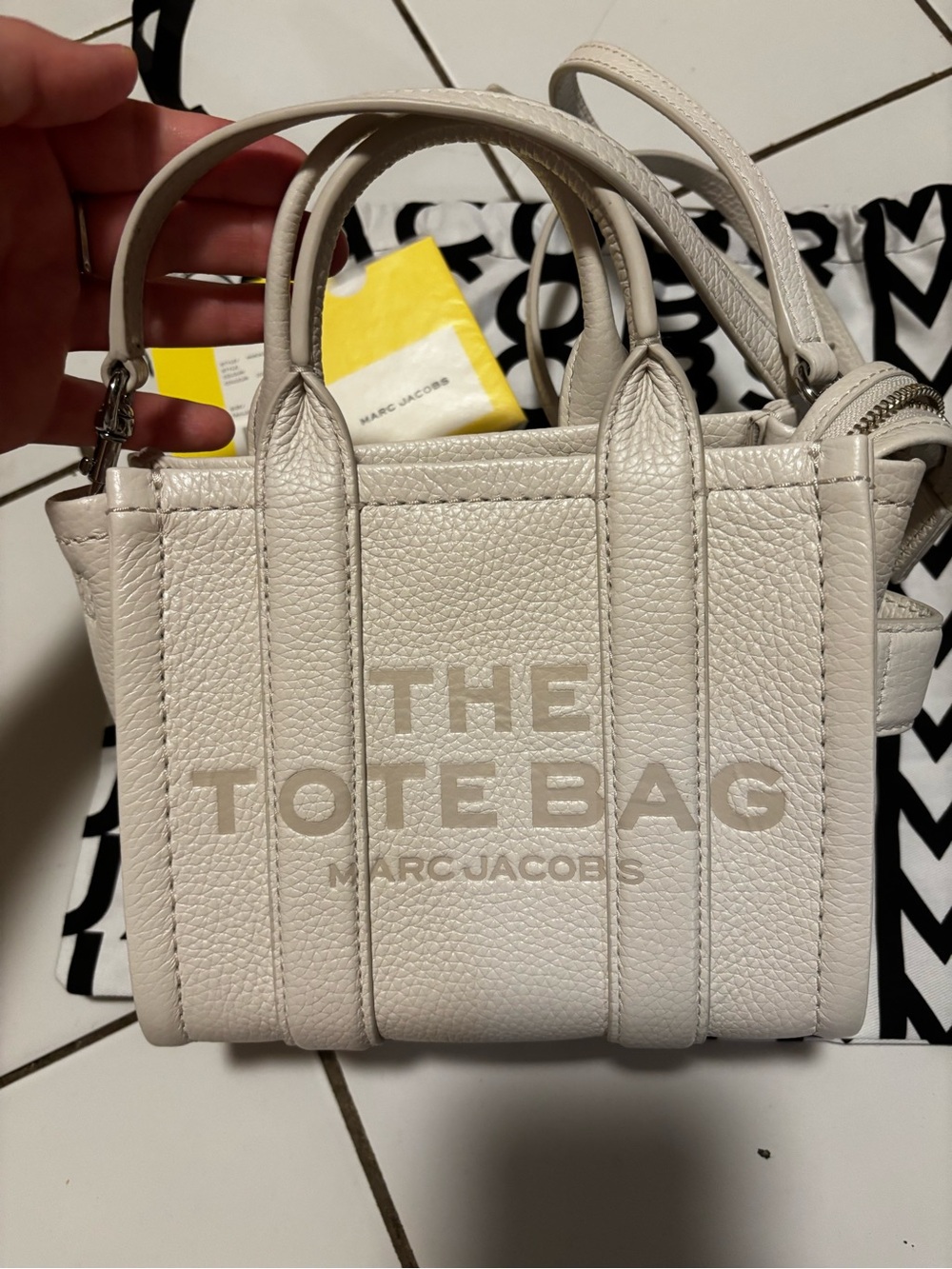 24 HR SALE‼️Marc Jacobs Women's Leather Crossbody The Tote Bag in cotton NWT